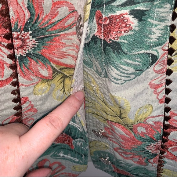 Byron Lars Beauty Mark Floral Brocade Garden Sheath Dress 6 Petite - Picture 11 of 16